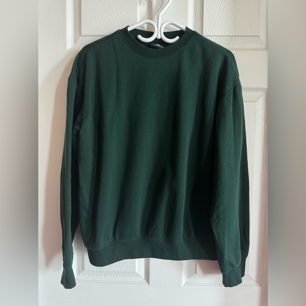 H&M Dark Green Crewneck Sweater